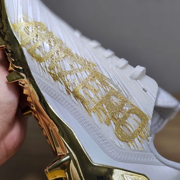 Adidas Adizero Football Cleats Gold White Men\'s Sz 14 Primeknit GX5122 Freak New main image 9
